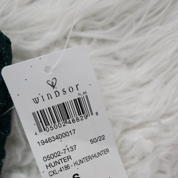 Windsor Marylou Lace Mesh Plunge Neck Formal Dress. Color: HUNTER. Size … - Picture 8 of 8